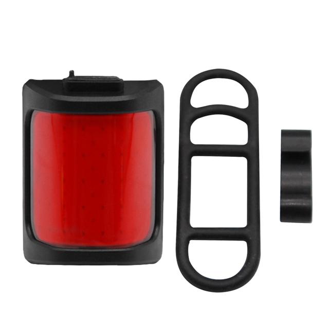 COB LED Flash Tail Rear Lights Type-C USB Charging Waterproof Bicycle Tail Light Lamp Multi Lighting Modes for Seatpost Backpack