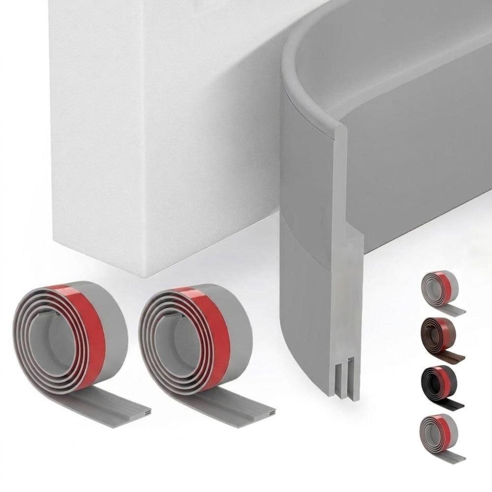Self-adhesive Draught Excluder Silicone Door Draft Stopper Door Bottom Sealing Strip Living Room