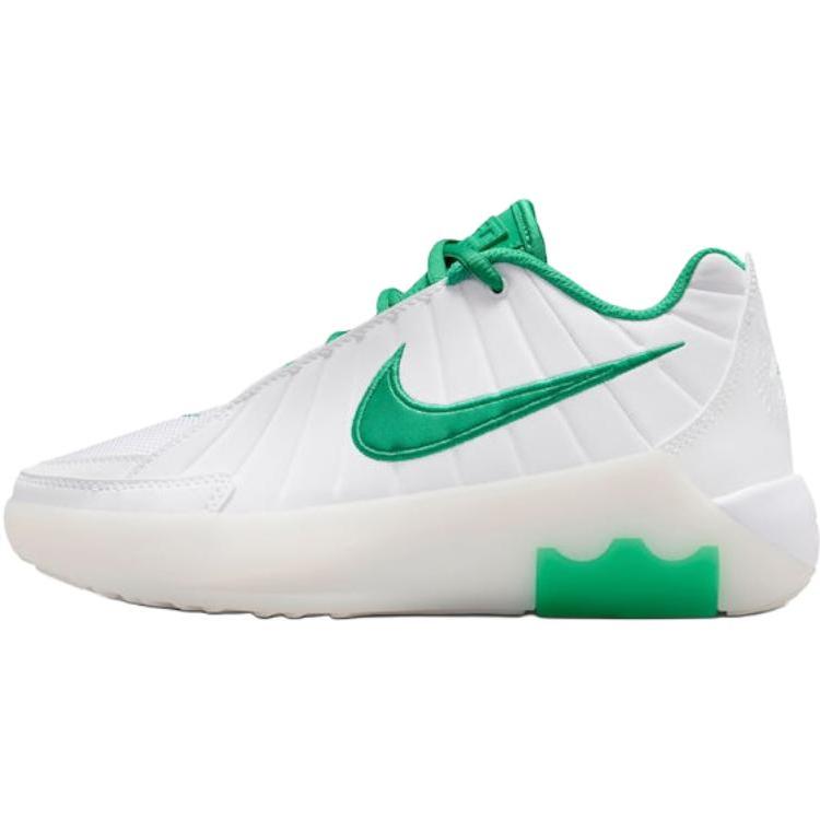 Nike Детские баскетбольные кроссовки LeBron Witness 9 Low White Green Унисекс HV2270-101