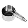 8pcs set Stainless Steel Measuring Cups&Spoons Kit Sugar Coffee Milk Kitchen Gadget Baking Tool