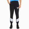 Puma Спортивные брюки мужские с ярким логотипом и цветными блоками, черные 582742-01