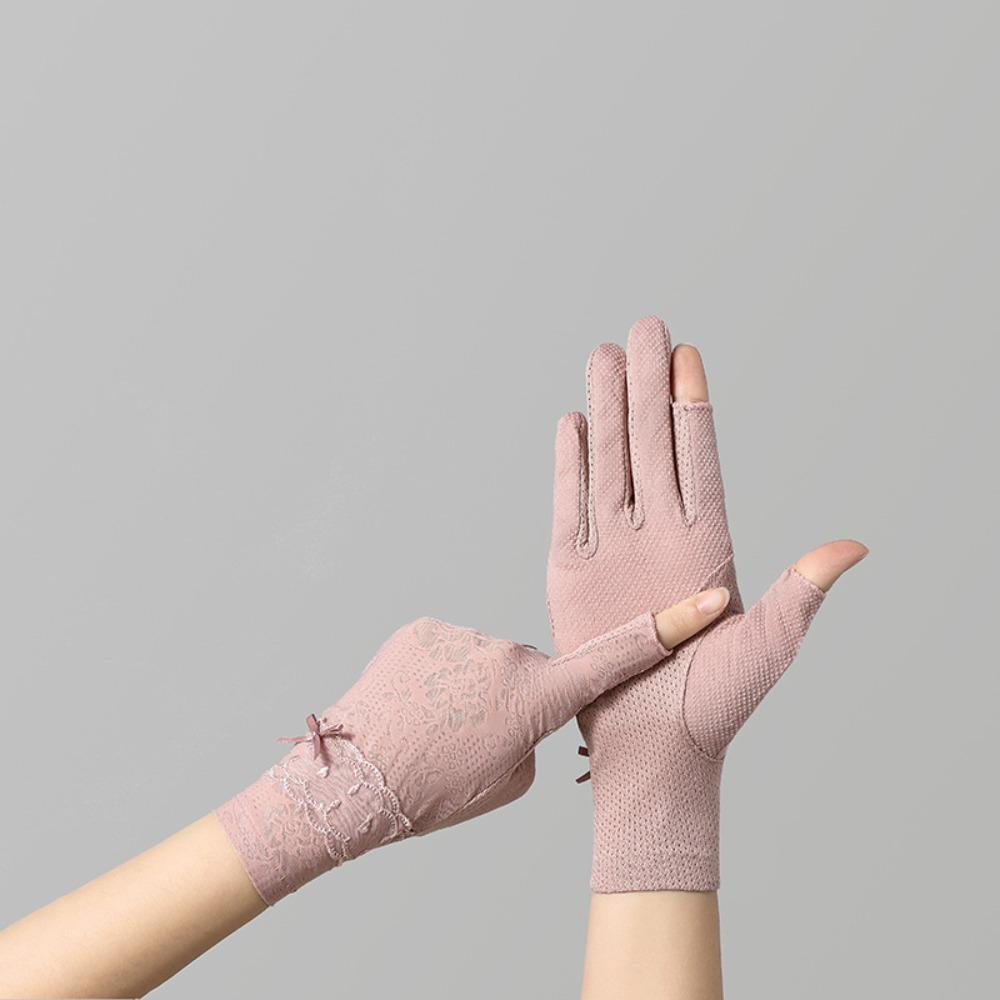 Breathable Sun Protection Gloves UV Protection Anti-UV Mittens Fashion Sunscreen Gloves  Running