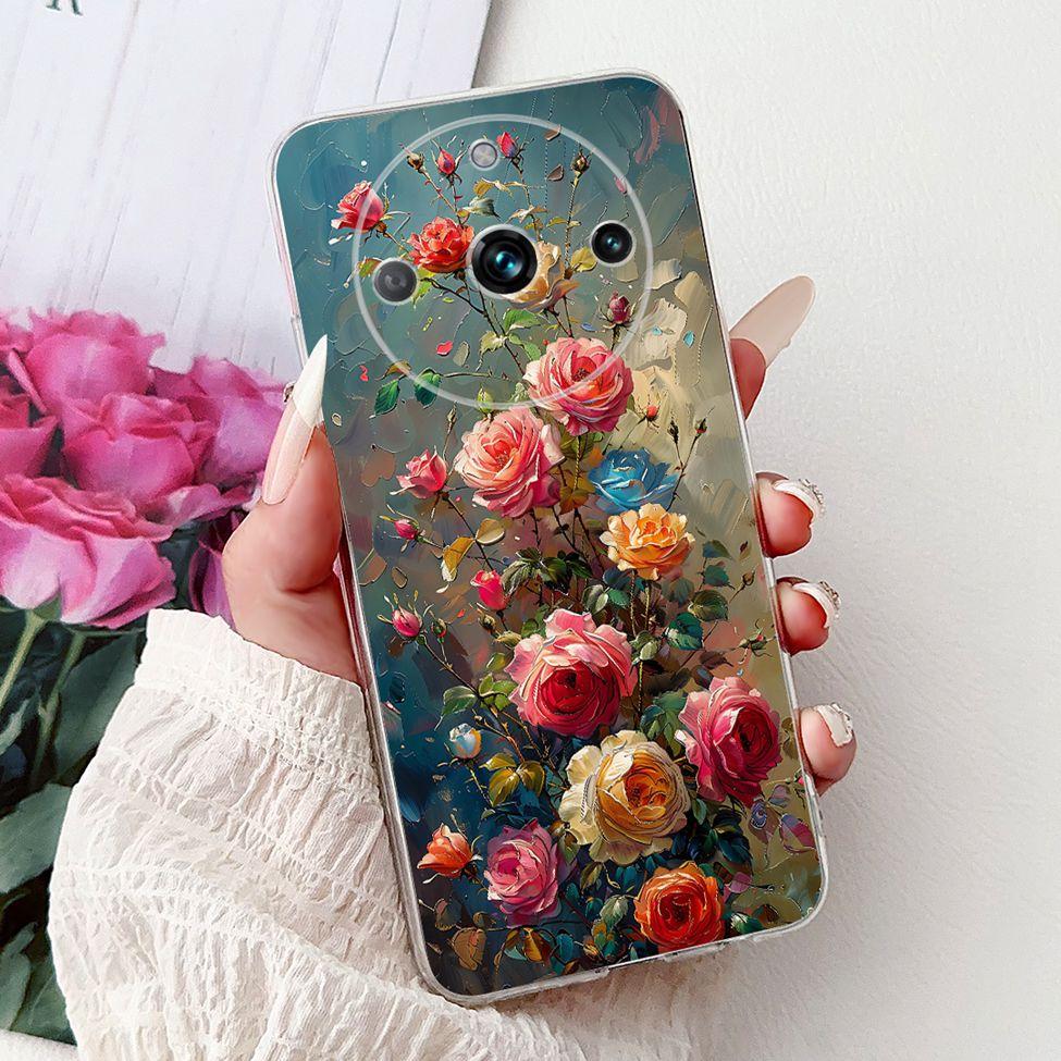 For Realme 11 Pro Plus RMX3740 RMX3741 Cover For Realme 11 Pro+ Case Simple Fashion Letters A-Z Pattern Design Silicone Bumper