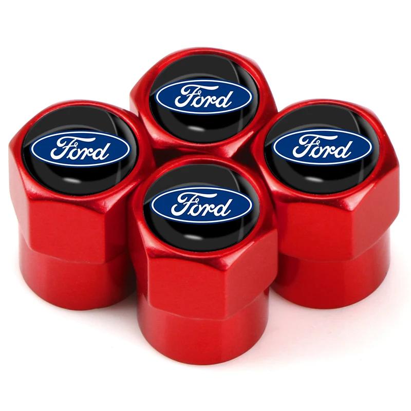 Горячая автомобильная наклейка Для Ford Новые 4 шт. Автомобильный стайлинг Алюминиевый сплав Колпачки клапанов шин для Ford Escape Kuga Mondeo Ecosport F