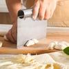 Stainless Steel Dough Cutter Curled Edge Pastry Spatula Multifunctional Pizza Scraper  Bread
