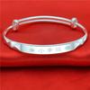 Small Lucky Four-leaf Clover Foot Silver 999 Bracelet Female Small Fresh Sterling Silver Bracelet Fashion Silver Bracelet