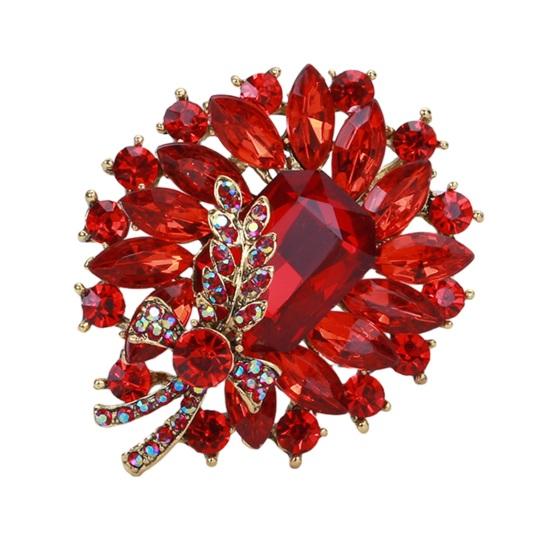 Брошь из искусственного драгоценного камня, свадебная брошь со стразами, модное платье, пальто, аксессуары, милые украшения для женщин и девочек