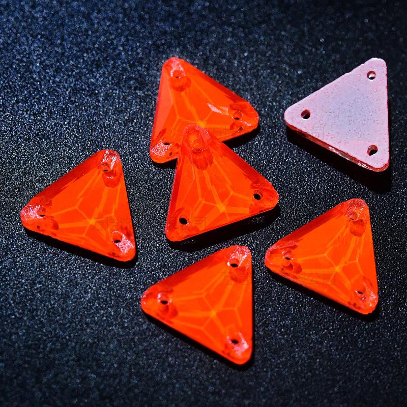 Неоновое стекло Ручная дрель для швов Оранжевый флуоресцентный, капля воды Специальная форма Спутник Плоское дно Двойное отверстие Ручная дрель для швов Камень DIY Ювелирные аксессуары