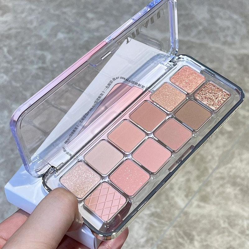 DIKALU Little Begonia 12-Color Eyeshadow Palette - 2025 Shimmer Edition