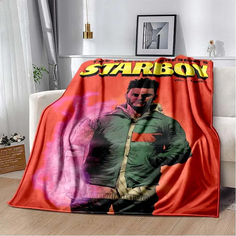 New Singer Star TThe Weeknd Soft Plush BlanketFlannel Blanket Throw Blanket for Living Room Bedroom Bed Sofa Picnic Cover Kids