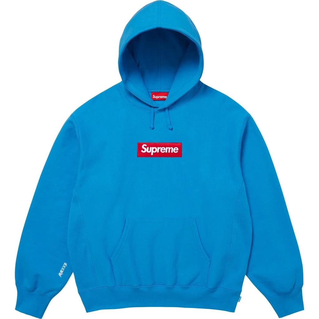Supreme Толстовка с капюшоном и логотипом-коробкой (25FW) Голубой