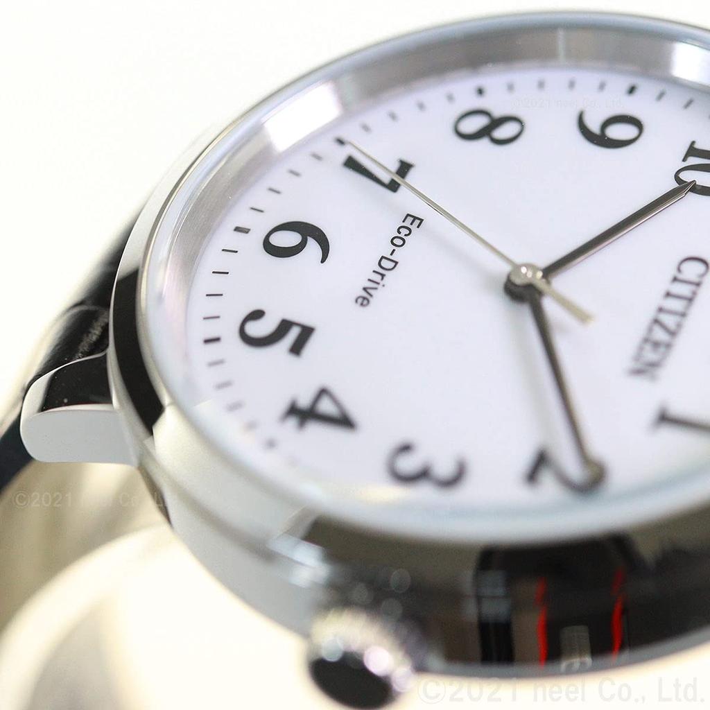 Citizen Часы Citizen Collection Photovoltaic Eco-Drive Водонепроницаемые из белой телячьей кожи BJ6541-15A Мужские черные