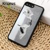 Чехол для телефона с изображением Красноголового журавля для iPhone 17 Air 16 15 14 plus 12 13 pro max coque Shell Fundas