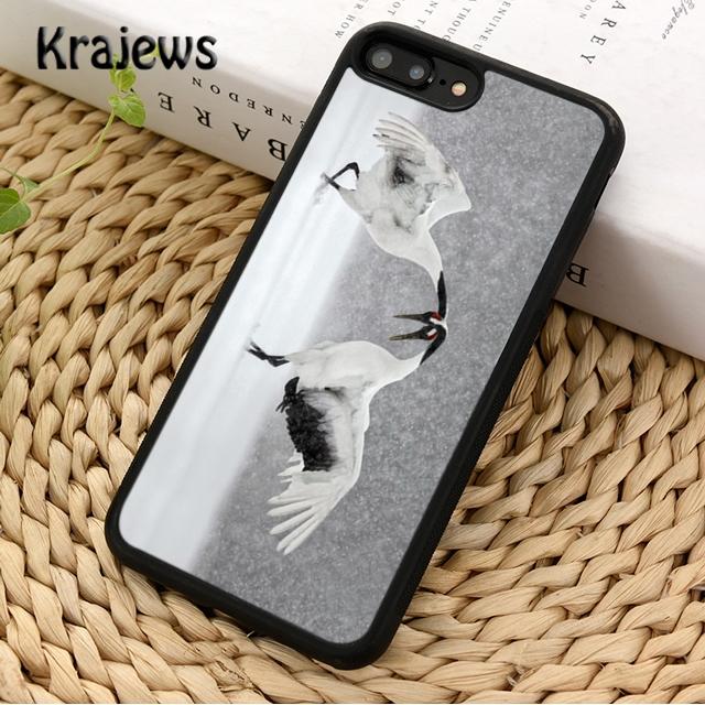Чехол для телефона с изображением Красноголового журавля для iPhone 17 Air 16 15 14 plus 12 13 pro max coque Shell Fundas