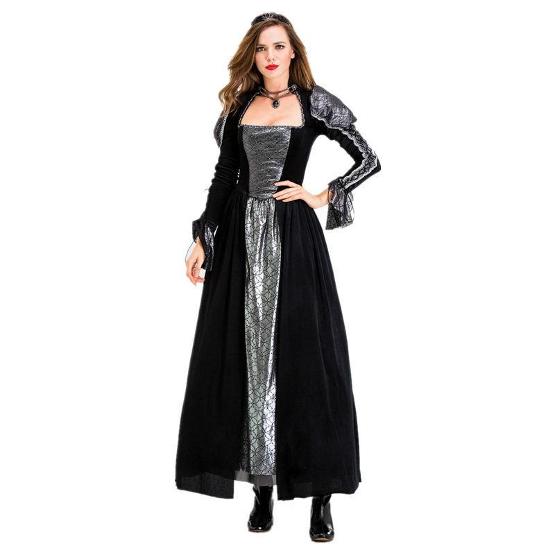 Halloween Costume Evil Queen Witch Vampire Princess Snow White Cinderella Stage Performance Dress Women