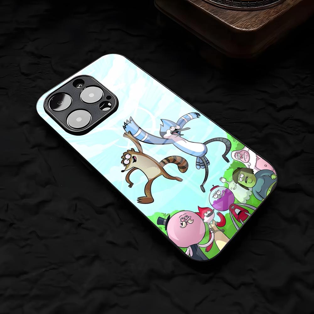 R-Regular-S-Show SEPhone Case For IPhone 17 Air 16 E Pro Max 15 14 13 Mini 12 Pro 11 Max Plus Black Glass Cover