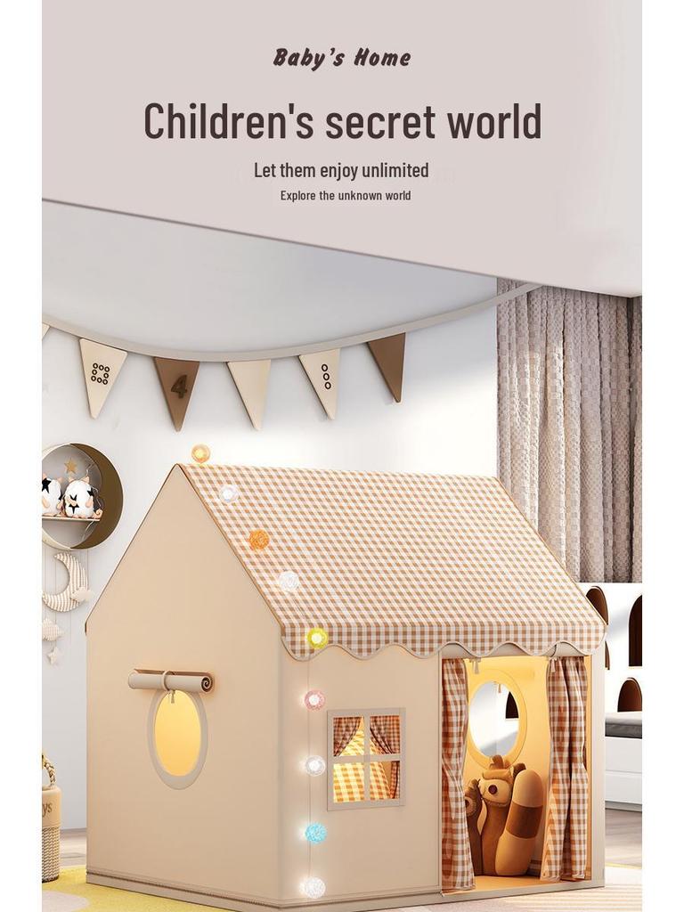 Принцесса Замок Игровая палатка для дома: Подарок на день рождения для девочки и уютное место для сна