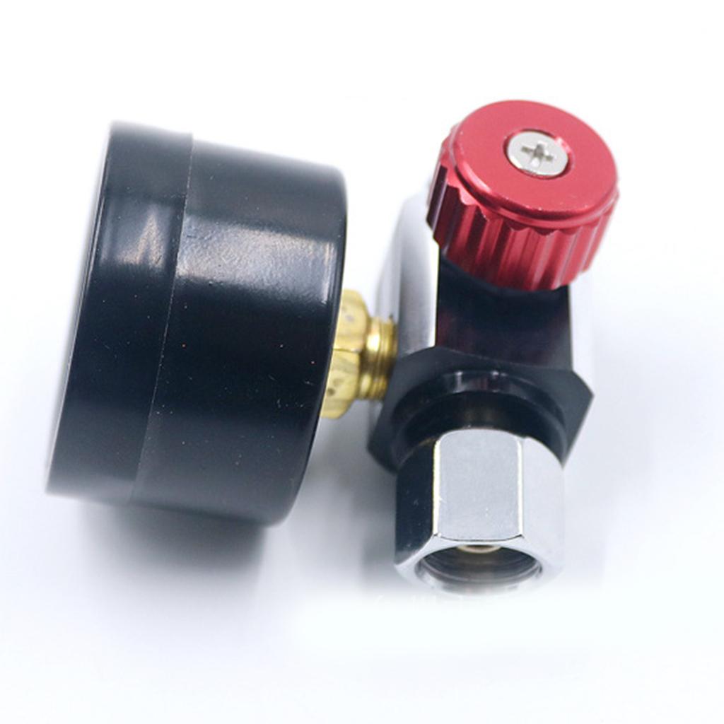 Практичный 1/4-дюймовый краскопульт-регулятор воздуха, красный и синий, регулировка воздуха для регулятора клапана для краскопультов и пневматических T