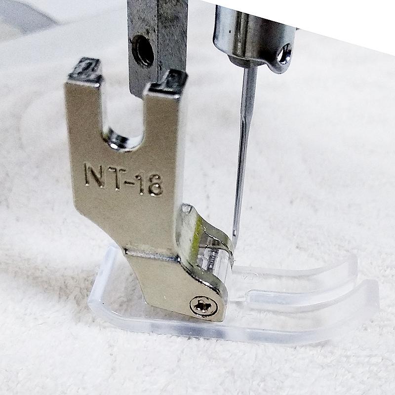 Промышленная швейная лапка для челночного стежка, пластиковая пластина, прижимная лапка Mt-18