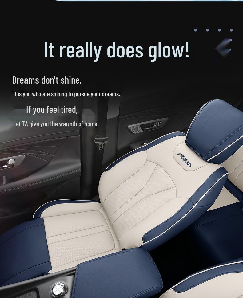 Breathable Leather Full-Surround Seat Cover for Dongfeng Fengshen Haoji – Universal, All-Season