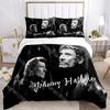 3D Print Johnny Hallyday Rock Bedding Set Twin Queen King Full Size Duvet Cover Pillowcase Bed boys girls Adult Home Textiles