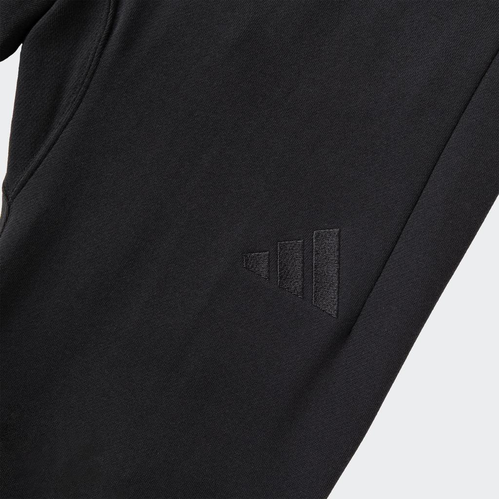 adidas Всесезонные удобные зауженные спортивные повседневные брюки с несколькими карманами для мужчин, черные JY8569