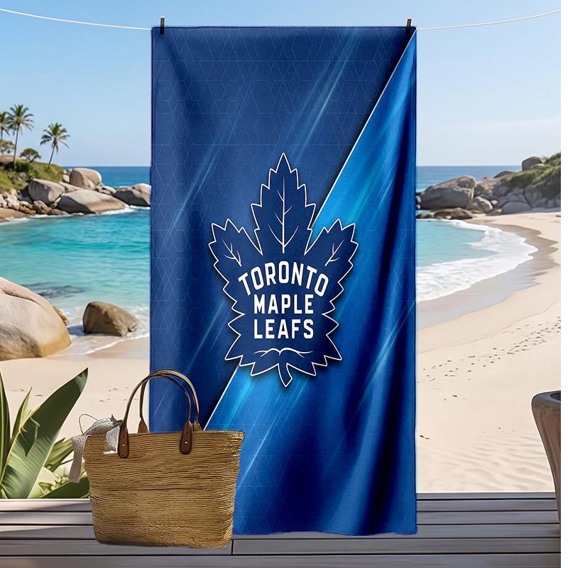 Toronto Maple Leafs Print Beach Towel Soft Portable Quick?dry Towel For Pool Summer Vacation Outdoor Sport