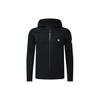 Fila Athletics FW22 Solid Logo Sports Casual Knit Hooded Jacket Autumn Men Jackets Deep-Black A11M231504FBK