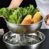 2 Styles Stainless Steel Multi-Purpose Rice Sieve with Handles Vegetables Fruits Washing Drainer Colander Home Kitchen Supplies
