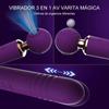 Перезаряжаемые вибраторы для толчков, мощный AV Magic Wand 3 в 1, стимулятор клитора G Spot, секс-игрушки, присоска для клитора для женщин