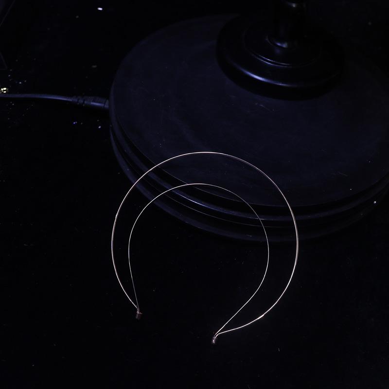 Персонализированные аксессуары для волос Креативный двухслойный сплавной ободок Мода Вечеринка День рождения Преувеличенный Простой ободок Заколка для волос