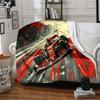 1 шт. Гоночная Формула-1 Фланелевое Пледное Одеяло HD Печать Легкое Мягкое Теплое Всесезонное Одеяло для Дивана, Кровати, Путешествий, Кемпинга Машинная Стирка