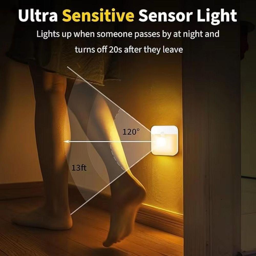 Rechargeable LED Night Light Wireless Wall Lamp Home Accessories Motion Sensor Light Hallway