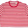 Levis Striped Crew Neck Pocket Pullover Short Sleeve T-Shirt Men Tops Red 29813-0052