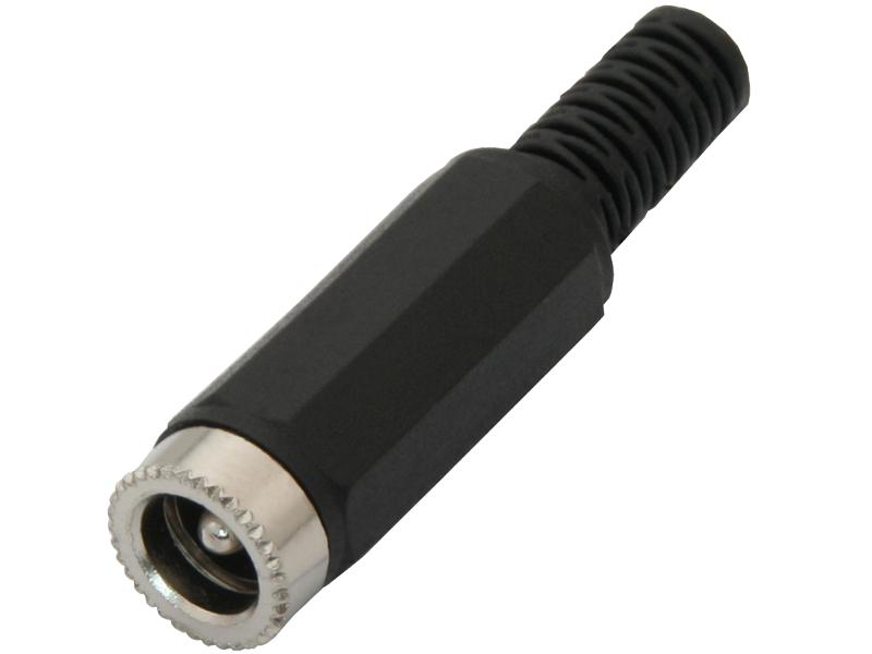Dc 2.1/5.5 Socket For Cable With String Relief