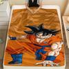 Фланелевое одеяло с принтом персонажей Dragon Ball, Высококачественное, Удобное для всех сезонов, Декор для дома, Тепло и уют, Идеально для рождественских подарков