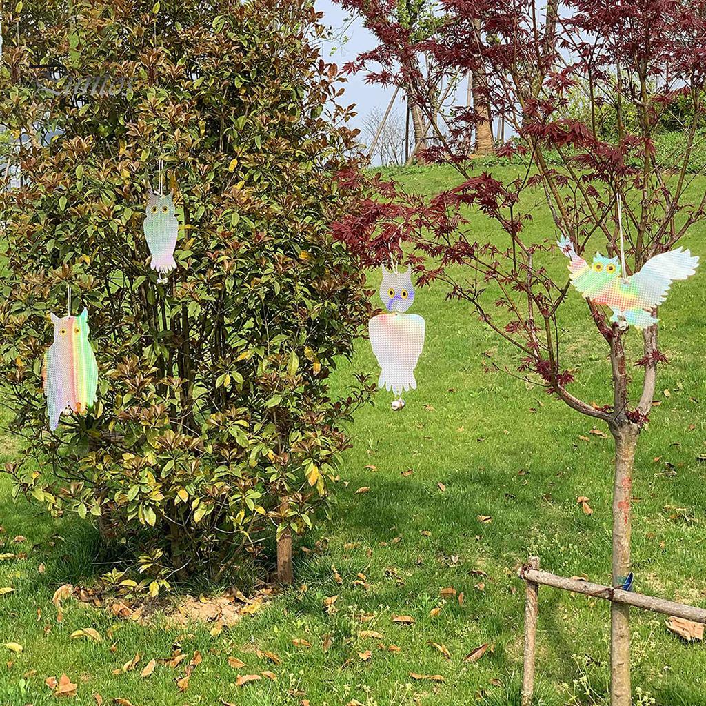 Puntos 2 шт. устройство отпугивания птиц сова отражатели фруктовый сад балкон украшение сада
