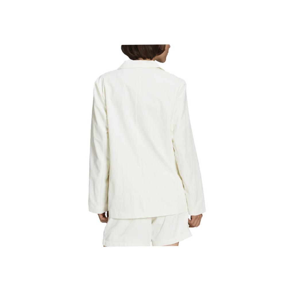 Adidas Оригинальный Блейзер Однотонный Повседневный Костюмный Пиджак Женские куртки Han-Jade-White H56445