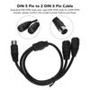 High Accuracy MIDI Sync Breakout Cable 1.6ft Y Splitter Cable  Audio Signal Routing