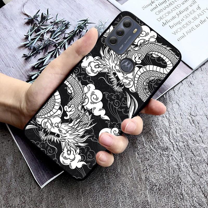 Fashion Cute China Dragon Phone Case For Motorola Moto G Stylus 5G G Play G Power G 5G G Pure 2023 2024 E20 E22 E22i E32 E40 E13
