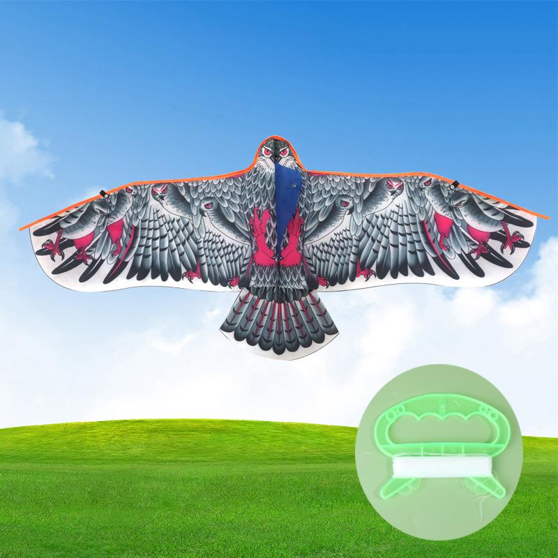 Воздушный змей «Орел» 1,1 м с леской длиной 30 метров, большой воздушный змей «Орел», летающий в виде птицы, детский подарок, семейные поездки, сад, спорт на открытом воздухе, игровая игрушка