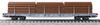 KATO N Gauge Rhaetian Railway Long Car R-w Log Loading 4-Car Set 10-1891 Railway Model Freight Car