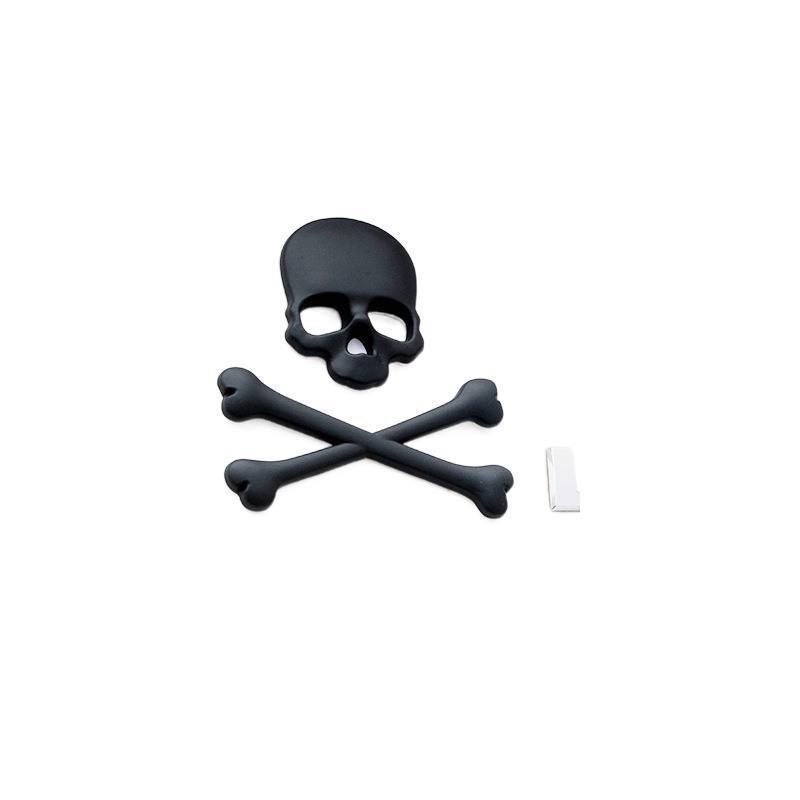 3D Metal Skull Car Stickers: Ghost Head Decals for Car Sides