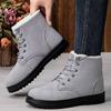 Fashionable New Women's Warm Snow Boots, Large Size, Non Slip and Comfortable. Thick Cotton Boots with Thick Plush and Thickness