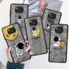 Милый чехол с мультяшным астронавтом для Xiaomi Mi Poco X3 NFC M3 11 10 12 9T 11T 10T Pro Note 10 Lite матовые жесткие чехлы для телефонов