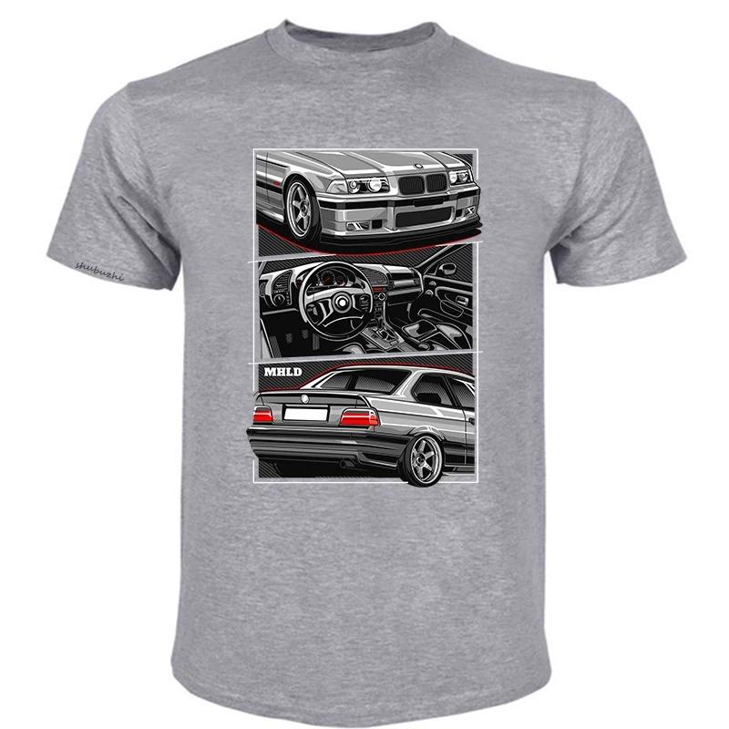 2024 Man Crew Neck T-shirt E36 Sport Car Illustration T-Shirt T Shirt Man Tee Shirt Tshirts for Men