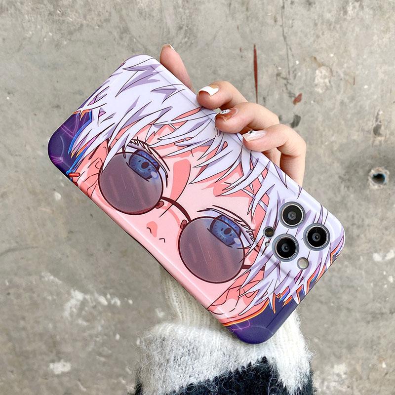 Чехол для телефона с рисунком аниме дзюдзюцу кайсен Юджи Итадори Фусигуро Мегуми для IPhone 13 12 11 Pro X XsMax XR 7 8Plus, милый мягкий чехол