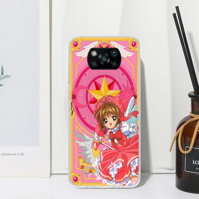 CardCaptor Sakura Anime Phone Case For Xiaomi Poco X7 X6 X5 M7 M8 Pro F7 Ultra Redmi 15C 15 13C 13 12C 12 10 10C 10A Art Fundas