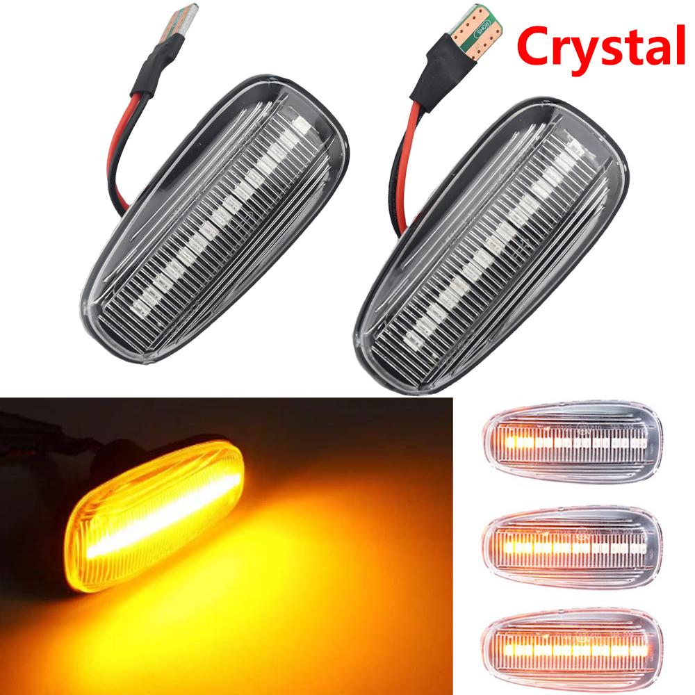 2PCS Dynamic Turn Signal Light For Opel Zafira A 1999-2005 Astra G 1998-2009 Car LED Blinker Side Marker Lamp