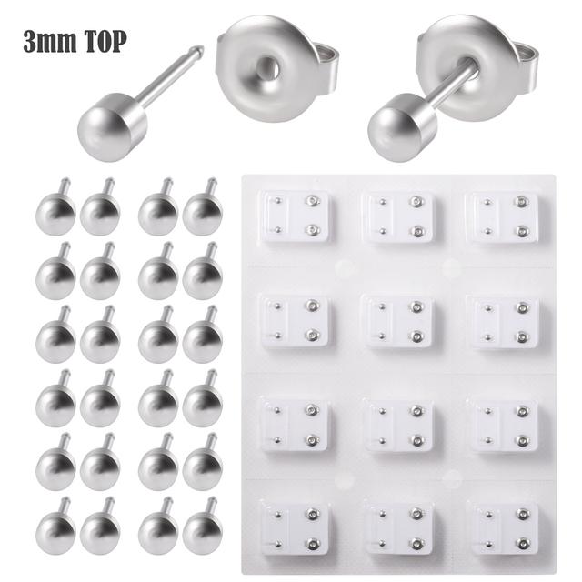 12Pairs Surgical Steel Gold&Silver Color Ear Studs Cartilage Helix Lobe Conch Piercing Earrings Fashion Piercing Body Jewelry